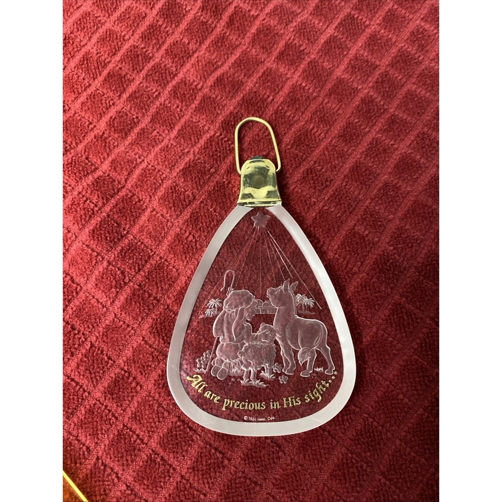Vintage 1984 Hallmark Lighted All Are Precious Christmas Tree Ornament Holiday